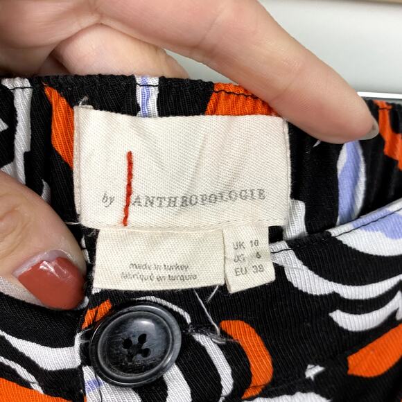 Anthropologie Breezy Straight Pants in Motif Print Size 6 - Picture 5 of 8